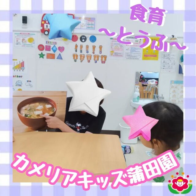 こんにちは!カメリアキッズ蒲田園です✨️本日は、先日行った食育「とうふ」の様子をおみせします♪今回は「豆乳」と「にがり」を使ってみんなでとうふづくりがスタート！🥛🌾みんなで混ぜて、一日冷やすと、、次の日には豆腐の完成✨白い水が次の日には、柔らかいにかたまりに□　不思議そうにしながらも触って匂いも嗅いで、楽しくなりそのまま感触遊びのはじまりです♪随時説明会開催中ですご連絡お待ちしております!他のSNSも要チェック☑️HP：🔍️カメリアキッズYouTube：🔍️カメリアキッズほいくえ：🔍️カメリアキッズTikTok：🔍️@ camellia_kids_hoikuen。°✧·*︵︵︵︵︵︵︵︵︵︵︵︵︵︵︵︵*·✧°。カメリアキッズ蒲田園〒144-0051東京都大田区西蒲田7-50-5　クレメンシア1F📞03-6811-4040園児・保育士・調理さん◎◎◎募集中◎◎◎。°✧·*︶︶︶︶︶︶︶︶︶︶︶︶︶︶︶︶*·✧°。#保育園 #カメリアキッズ #東京都保育園 #大田区保育園 #蒲田保育園 #小規模保育園 #企業主導型保育園 #認可外保育園 #園児募集中 #0歳児 #1歳児 #2歳児 #保育士求人 #保育士募集中 #保育士試験 #保育学生 #保育士の卵 #東京都 #大田区 #蒲田 #働くママ #子育てママ #子育て #ママライフ #ママリ #ママスタグラム