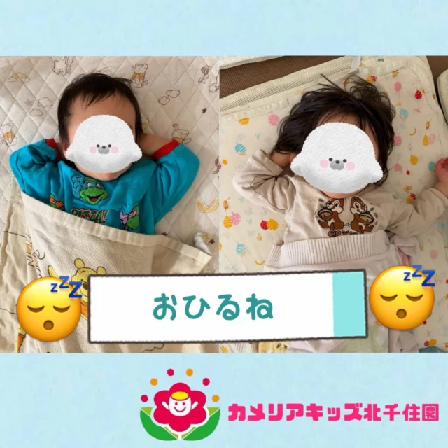 こんにちは☀️カメリアキッズ北千住園です！外でたくさん体を動かした子どもたち☺️いっぱい動いたのでお昼寝ではぐっすり寝ています😴寝顔がかわいい子どもたちに癒されます🩷⭐︎⭐︎⭐︎⭐︎⭐︎⭐︎⭐︎⭐︎⭐︎⭐︎⭐︎⭐︎⭐︎⭐︎⭐︎⭐︎随時説明会開催中です!ご連絡お待ちしております!他SNSも要チェック♪HP:🔍カメリアキッズyoutube :🔍カメリアキッズほいくえん🔍:カメリアキッズ✨TikTok :🔍@camellia_kids_hoikuen- [ ] ⭐︎⭐︎⭐︎⭐︎⭐︎⭐︎⭐︎⭐︎⭐︎⭐︎⭐︎⭐︎⭐︎⭐︎⭐︎⭐︎カメリアキッズ北千住園〒120-0034住所東京都足立区千住 4-10-3サカイグリーンパーク北千住第7-101号電話番号03-6806-1469⭐︎⭐︎⭐︎⭐︎⭐︎⭐︎⭐︎⭐︎⭐︎⭐︎⭐︎⭐︎⭐︎⭐︎⭐︎⭐︎園児・保育士さん・調理さん〇〇〇募集中〇〇〇#カメリアキッズ#東京都#足立区保育園#認可外保育園#保活