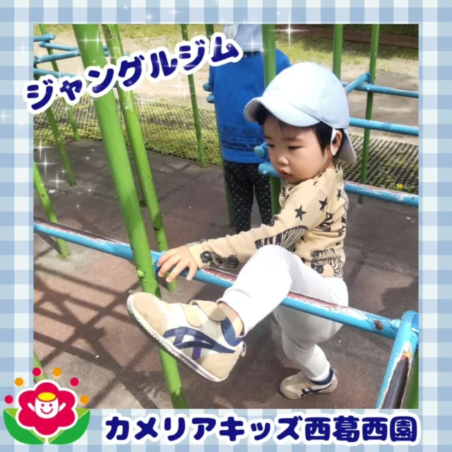こんにちは🌈カメリアキッズ西葛西園✨ジャングルジムに登ろうと足をかけて挑戦中☺🌼🌼🌼🌼🌼🌼🌼🌼🌼🌼随時説明会開催中です！ご連絡お待ちしております！他SNSも要チェック♪HP：カメリアキッズyoutube：🔎カメリアキッズほいくえ：🔎カメリアキッズTikTok：🔎@camellia_kids_hoikuen☆☆☆☆☆☆☆☆☆☆☆☆カメリアキッズ西葛西園〒134-0088住所:東京都江戸川区西葛西6-8-4 ニュースカイビル1F☎️電話番号:03-5878-1877園児・保育士さん・調理さん◎◎◎募集中◎◎◎☆☆☆☆☆☆☆☆☆☆☆☆#カメリアキッズ#東京都#江戸川区保育園#認可外保育園#保活