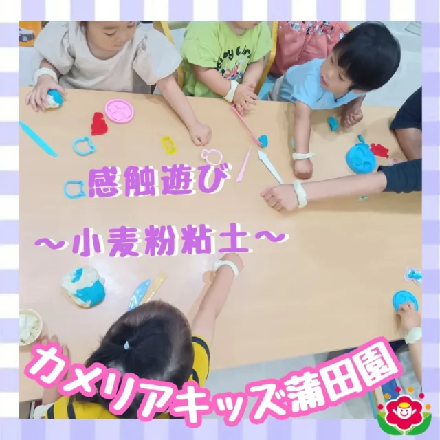 カメリアキッズ蒲田園です✨️先日の雨の日の午後の活動の様子をご紹介♪感触遊びで【小麦粉ねんど】🌾こねて・のばして・ちぎって、いろんな遊び方ができますパンやドーナツを作っておままごとをしたり、うどんのように転がしてのばしたり楽しみいっぱい♪食紅を使って色を付けて、2色のねんどに夢中でした✨最後はみんなでお揃いのリングを作ってポーズ📸随時説明会開催中ですご連絡お待ちしております!他のSNSも要チェック☑️HP：🔍️カメリアキッズYouTube：🔍️カメリアキッズほいくえ：🔍️カメリアキッズTikTok：🔍️　@ camellia_kids_hoikuen。°✧·*︵︵︵︵︵︵︵︵︵︵︵︵︵︵︵︵*·✧°。カメリアキッズ蒲田園〒144-0051東京都大田区西蒲田7-50-5　クレメンシア1F📞03-6811-4040園児・保育士・調理さん◎◎◎募集中◎◎◎。°✧·*︶︶︶︶︶︶︶︶︶︶︶︶︶︶︶︶*·✧°。 #カメリアキッズ #東京都 #大田区保育園 #認可外保育園 #保活