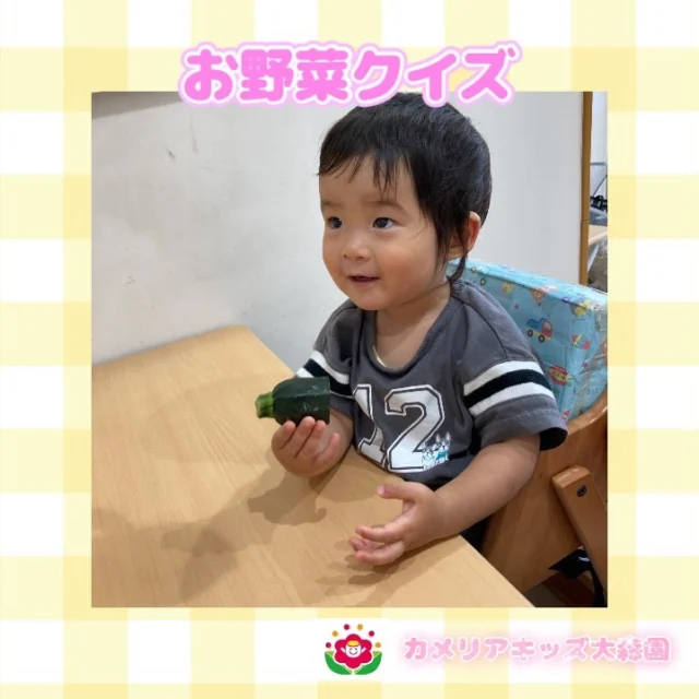 こんにちは☺️カメリアキッズ大森園です✨今回は、食育の様子をご紹介します！毎朝、朝の会で「お野菜クイズ」を行っています！子どもたちに「このお野菜なーんだ？」と問いかけると、「たまねぎー！」、「にんじーん！」などと大きな声で答えてくれます！クイズが終わると、実際に野菜に触れて「今日のごはんはなんだろう？」と毎日の給食を楽しみにしている子どもたちです☺️⁡⟡.·*.··············································⟡.·*.随時説明会開催中です!!ご連絡お待ちしおります!他のSNSも要チェック♪HP︰カメリアキッズYouTube︰🔎カメリアキッズほいくえ︰🔎カメリアキッズTikTok︰@camellia_kids_hoikuen📛カメリアキッズ大森園〶143-0023東京都大田区山王3-35-10　長崎医院1階☏03-6451-8357園児・保育士・調理さん◎◎◎募集中◎◎◎#カメリアキッズ #東京都#大田区保育園#認可外保育園　#保活