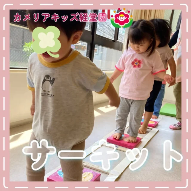 こんにちは😊カメリアキッズ経堂園です✨サーキットではハイハイやジャンプといったいろんな方法で体を動かしました！＊随時説明会開催中です！ご連絡お待ちしております！他SNSも要チェック♪HP：カメリアキッズyoutube：🔎カメリアキッズほいくえ：🔎カメリアキッズTiktok：🔎@camellia_kids_hoikuen🌷🌷🌷🌷🌷🌷🌷🌷🌷🌷🌷🌷🌷🌷🌷156-0052東京都世田谷区経堂1-19-14第六経堂ビル2F【営業時間7:30〜20:30】TEL.03-6413-7449（受付時間　月〜金　8:30〜17:30）【開園日】月〜日・祝◎園児・保育士・調理さん募集中◎🌷🌷🌷🌷🌷🌷🌷🌷🌷🌷🌷🌷🌷🌷🌷#カメリアキッズ#東京都#世田谷区保育園#認可外保育園#保活