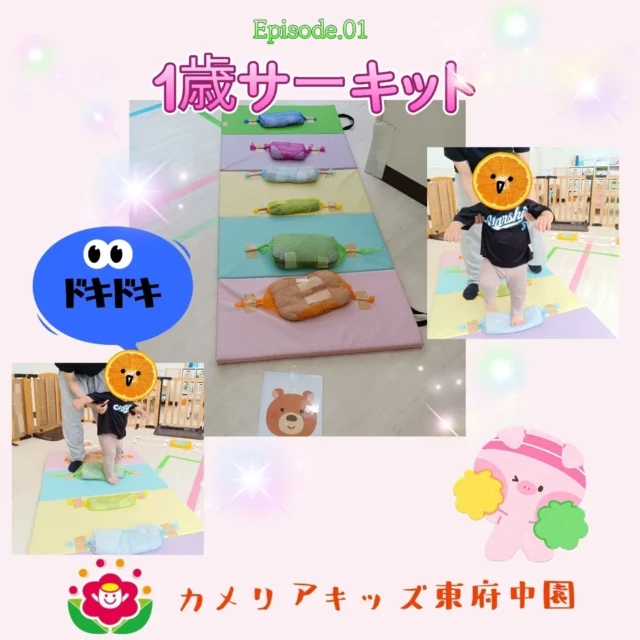 こんにちはカメリアキッズ東府中園です。今月も講師の先生と一緒に楽しいサーキット運動で遊ぶことができましたよ。今回は２週にわけてパート1、パート2で様子をお届けします⭐️成長に合わせた運動遊びのため、また様子も異なります。ぜひその様子も、お楽しみください😊まずはパート1✨️（0歳、1歳児編）0歳児は主に運動よりも指先の感覚を養ったり感触を楽しむあそびを重点に行います。今回は、大きな台？のような踏み台？のような少し高さがあるものに手腕をついて登ってみたり、触ってみたり、座ってみたりと遊びを広げていました。初めはドキドキ💓の表情も段々と楽しいことがわかり、挑戦する頼もしい姿も見られましたよ。成長していくにつれてできることが増え、また運動遊びにも変化がうまれます。今後も見届けることが楽しみです✨次回、2歳児編💡お楽しみに♫随時説明会開催中です!ご連絡お待ちしております！他SNSも要チェック♪HP:カメリアキッズyoutube:🔎カメリアキッズほいくえ:🔎カメリアキッズTikTok:@camellia_kis_hoikuen☆☆☆☆☆☆☆☆☆☆☆☆☆☆カメリアキッズ東府中園〒183-0005住所　東京都府中市若松町1-7-6サングレース東府中1F☎電話番号042-319-8322園児・保育士さん・調理さん◎◎◎募集中◎◎◎☆☆☆☆☆☆☆☆☆☆☆☆☆☆☆#カメリアキッズ#東京都#府中市保育園#認可外保育園#保活